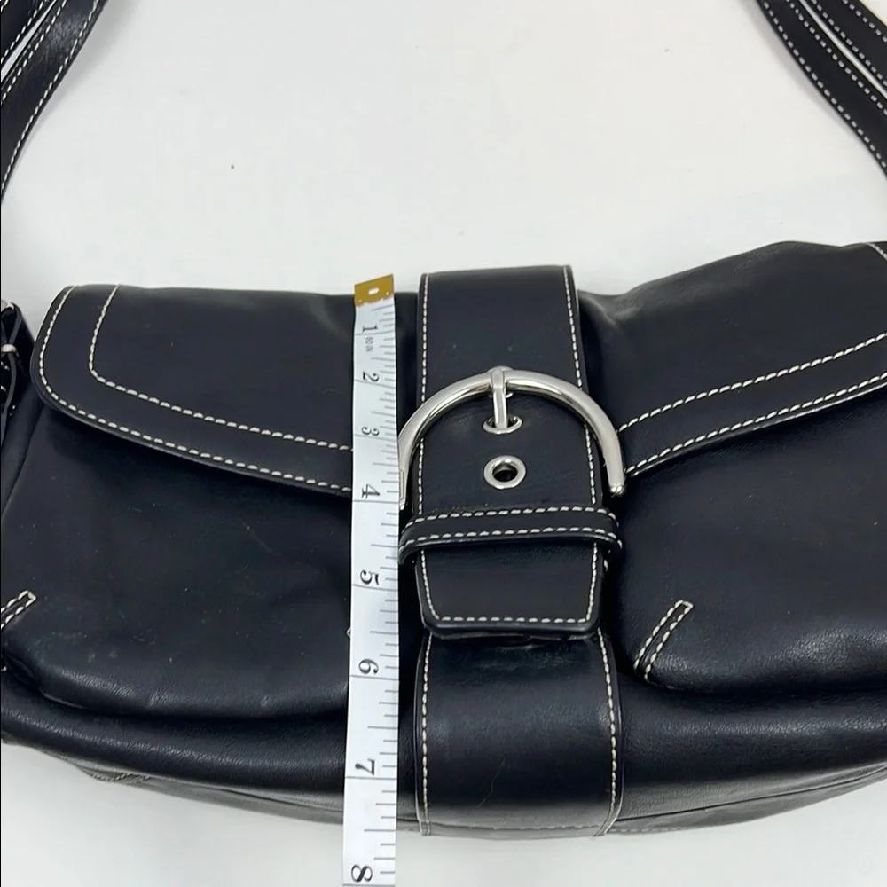 Coach Y2K Soho Buttery Soft Double Pocket Buckle Hobo Shoulder Bag Black 3653 - Picture 15 of 15